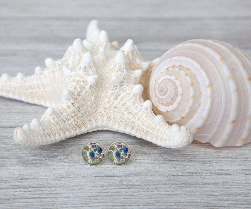 Tidal Treasures Stud Earrings | Handmade Earrings