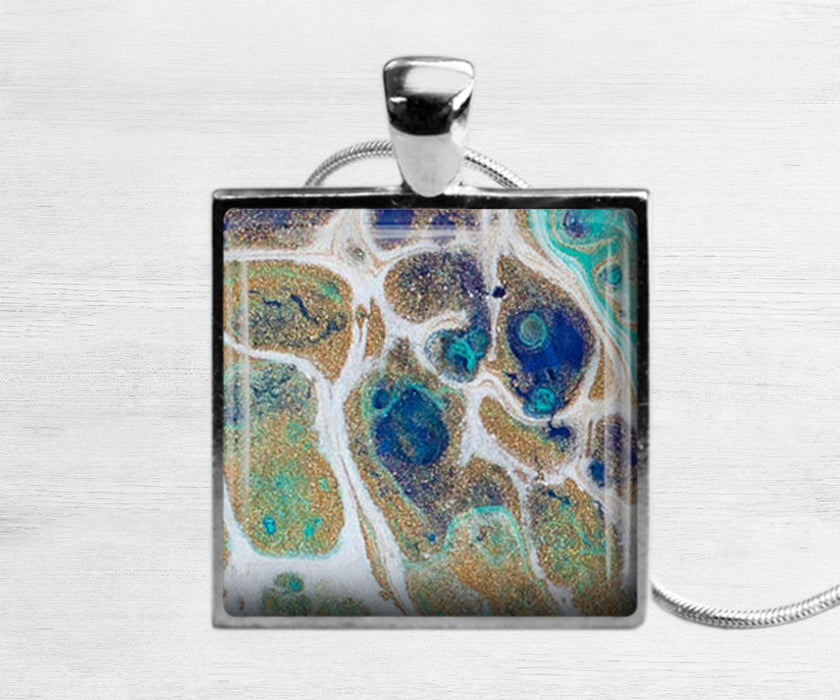 Tidal Treasures Square Necklace | Beach Jewelry