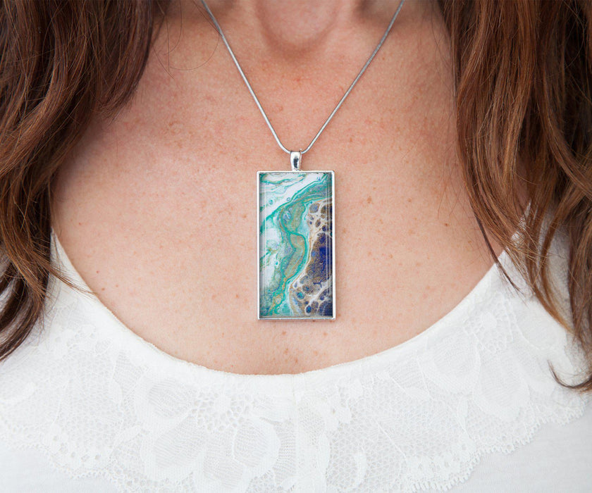 Surfside Rectangle Necklace | Beach jewelry