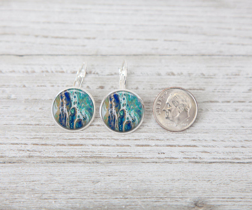 Sapphire Shores Dangle Earrings | Beach Jewelry | Handmade
