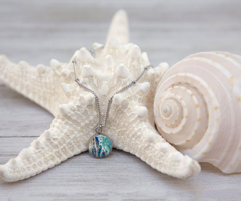 Sapphire Shores Anklet | Handmade Beach Jewelry