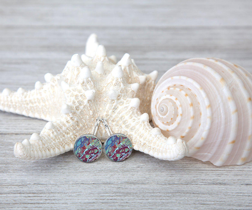 Coral Reef Large Dangle Earrings | Handmade Jewelry