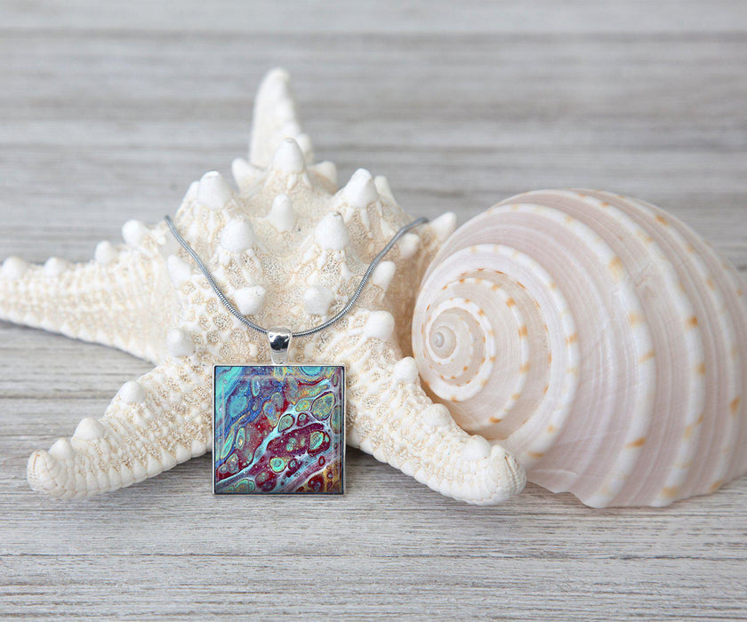 Coral Reef Square Necklace