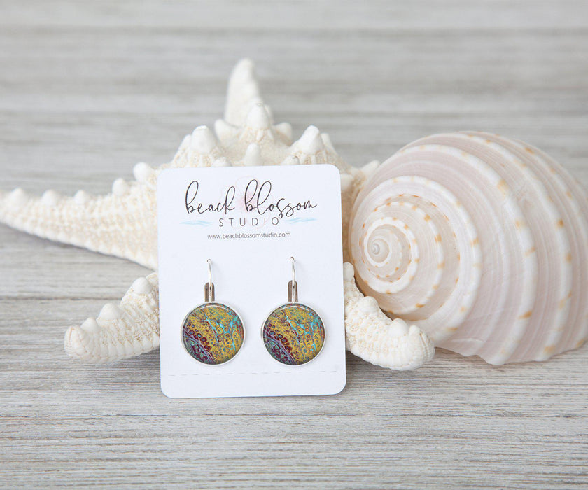 Amber Waves Large Dangle Earrings | Beach Jewelry