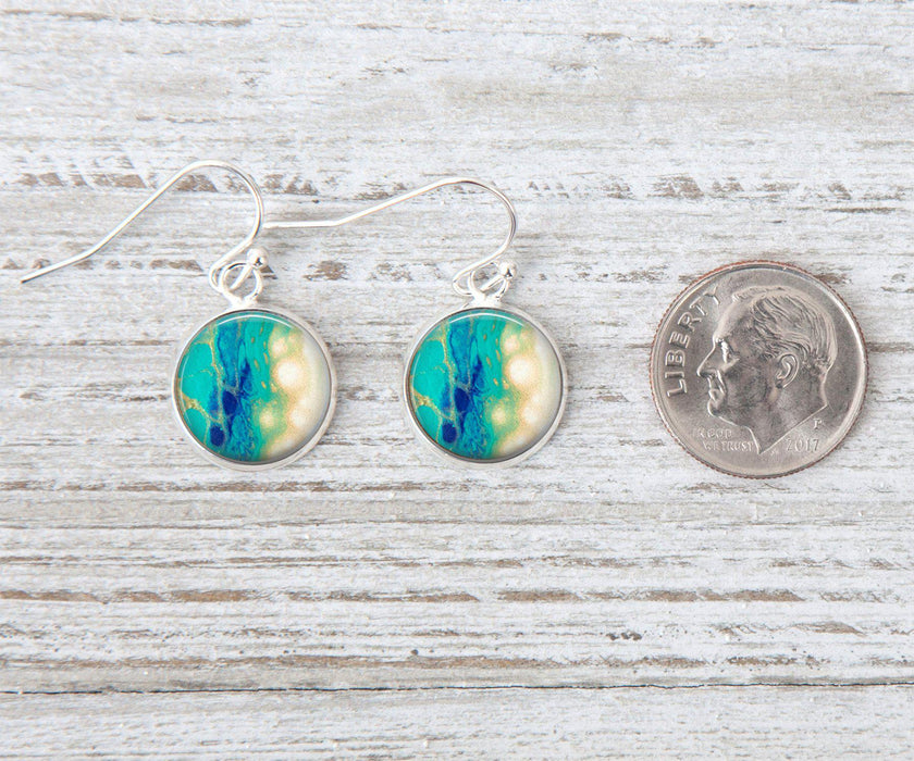 Seaside Glow Small Dangle Earrings | Handmade Earrings