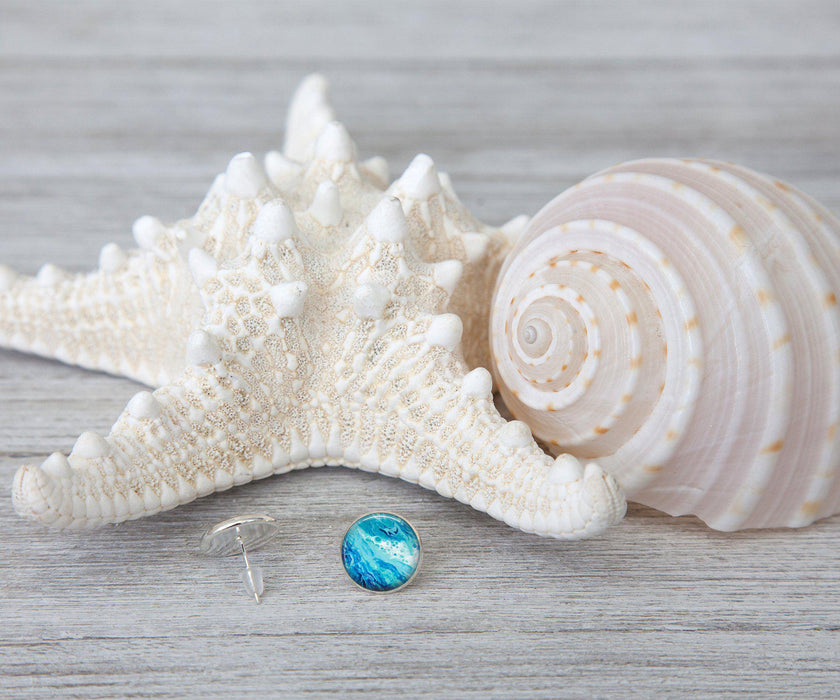 Coastal Breeze Stud Earrings | Handmade Beach Jewelry