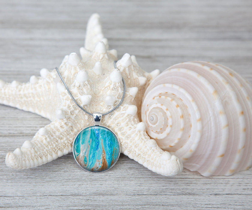 Sea Dreams Circle Necklace | Beach Jewelry