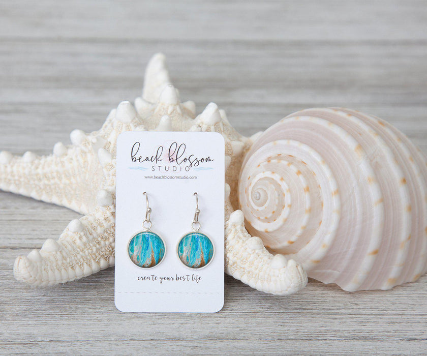 Sea Dreams Small Dangle Earrings | Handmade Beach Jewelry