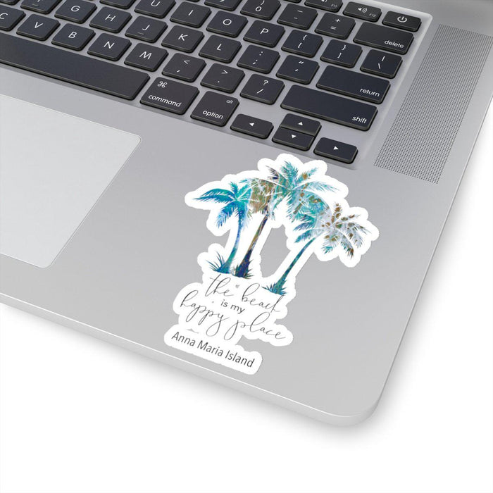 Palm Tree The Beach is my Happy Place Sticker