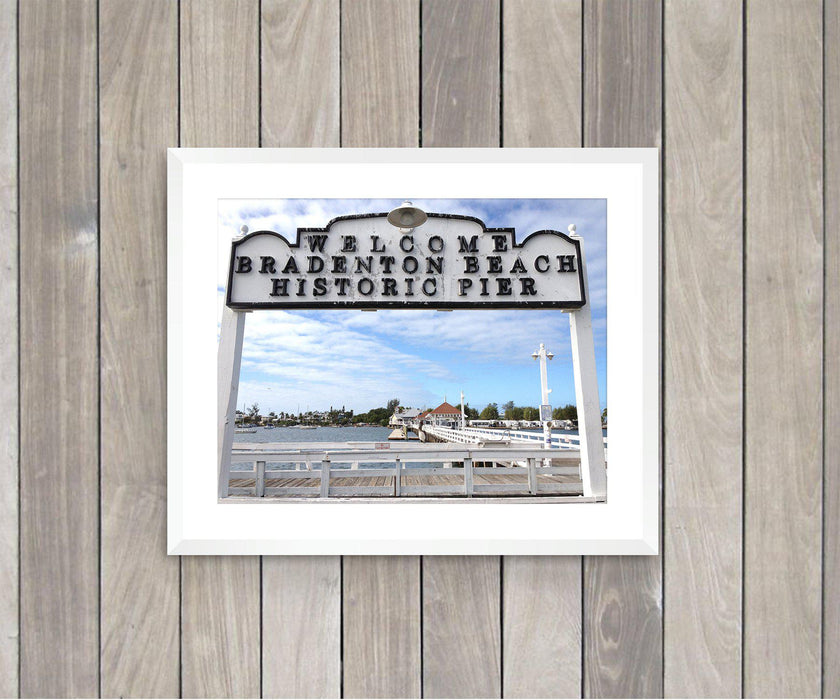 Bradenton Beach Historic Pier Premium Print