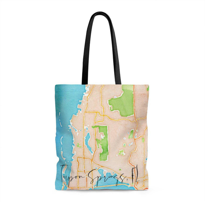 Tarpon Springs Watercolor Beach Bag