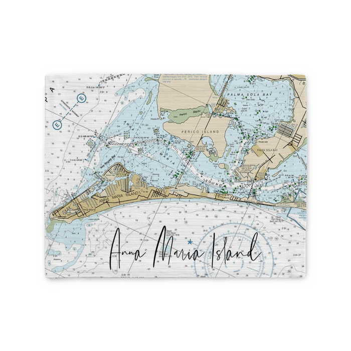 Anna Maria Island Nautical Map Placemat