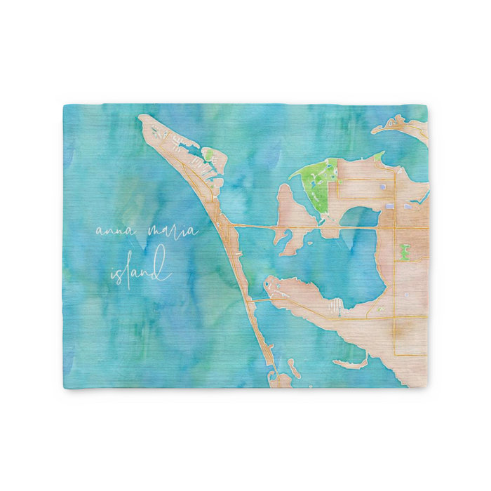 Anna Maria Island Watercolor Map Placemat