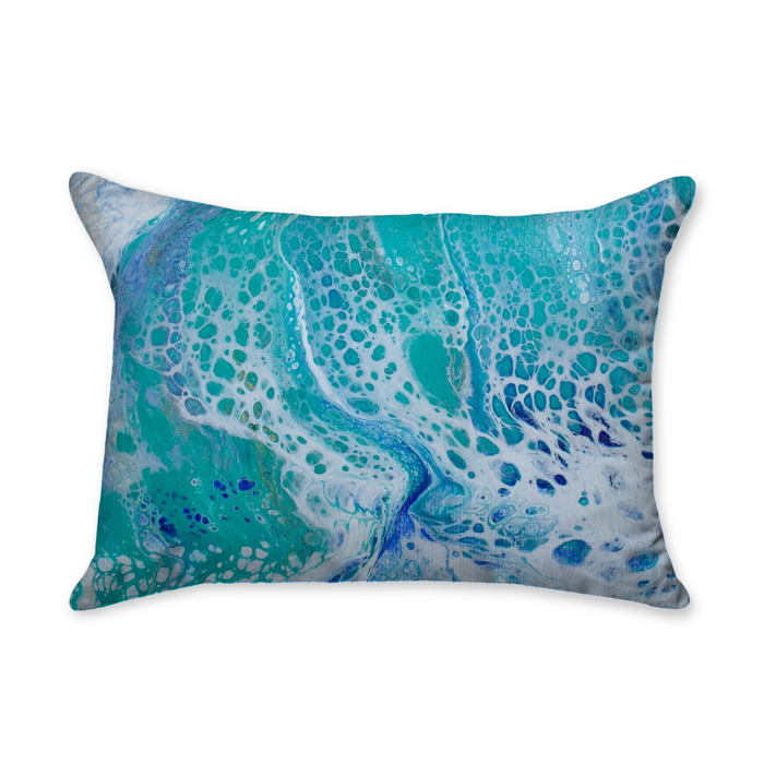 Tranquil Waters Rectangular Throw Pillow