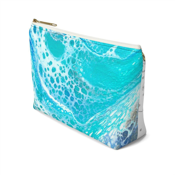 Indian Shores FL Nautical Map Accessory Pouch w T-bottom with Tranquil Waters Back