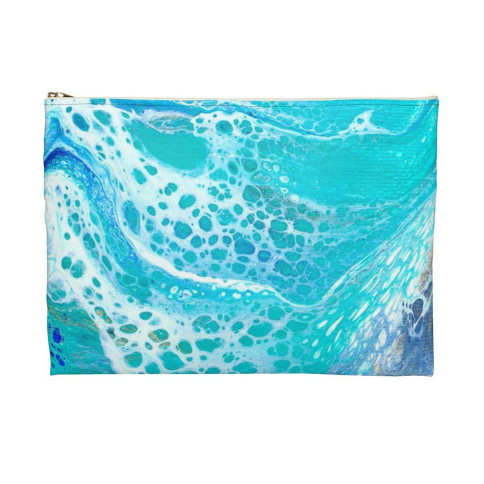 Longboat Key Nautical Map Accessory Pouch with Tranquil Waters Back