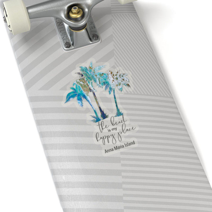 Palm Tree The Beach is my Happy Place Sticker