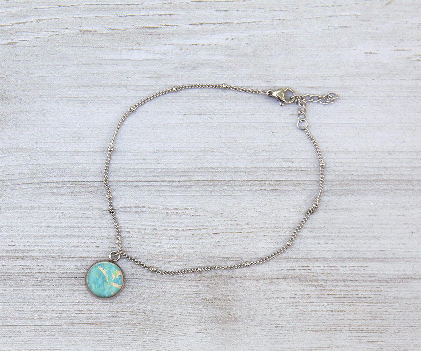 Anna Maria Island Watercolor Anklet | Handmade Jewelry