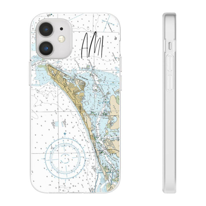 Anna Maria Island Nautical Map Flexi Phone Case