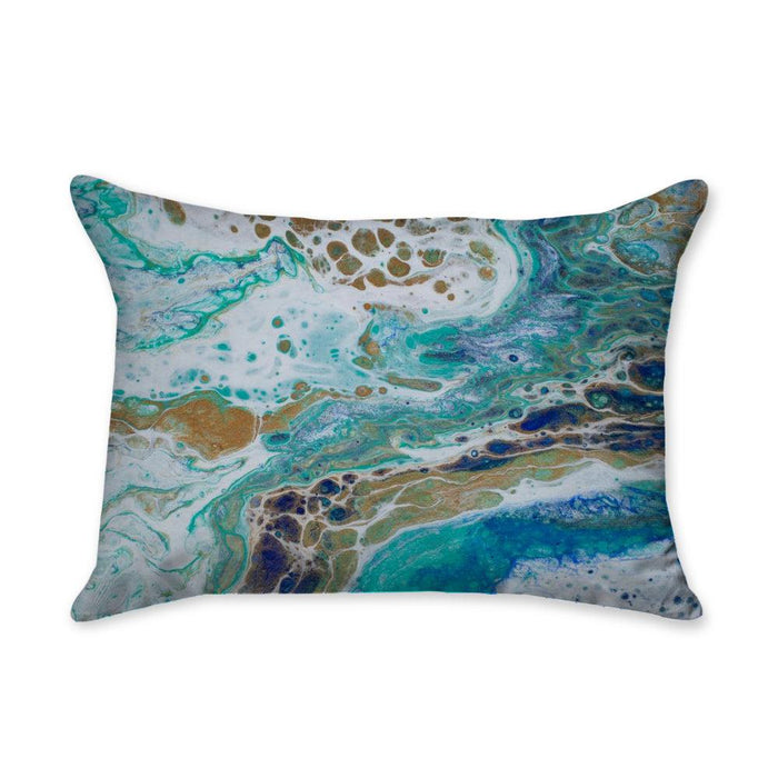 Sapphire Shores Rectangular Throw Pillow